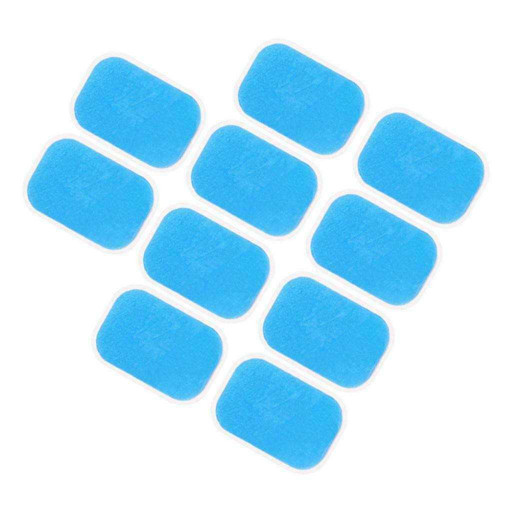 10 Pieces Hydrogel Gel Pads for Abdomen Muscle Training Toner Device Accs