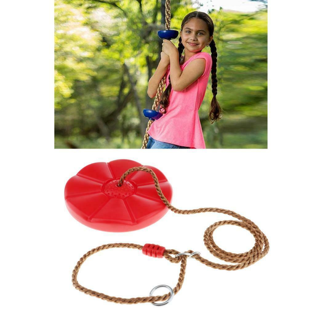 Plastic Children Monkey Swing Seat Indoor Garden Accessories Bearing 150kg - red