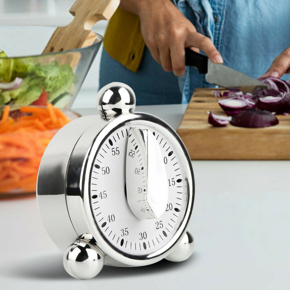 Portable 60 minutes Kitchen Mechanical Timer Cooking Reminders Alarm Clock NEW