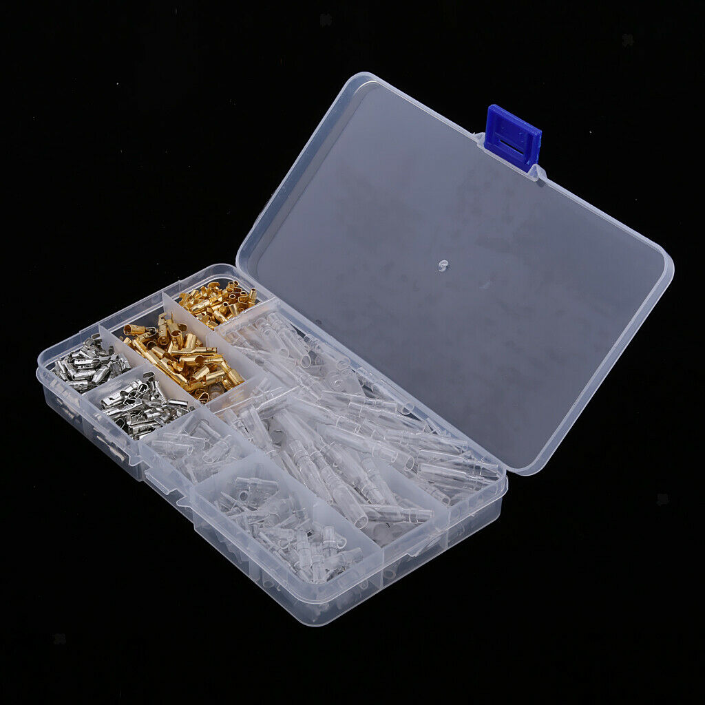 100 Sets Car 3.9mm Bullet Connectors Male & Female Wire Terminals Insulation