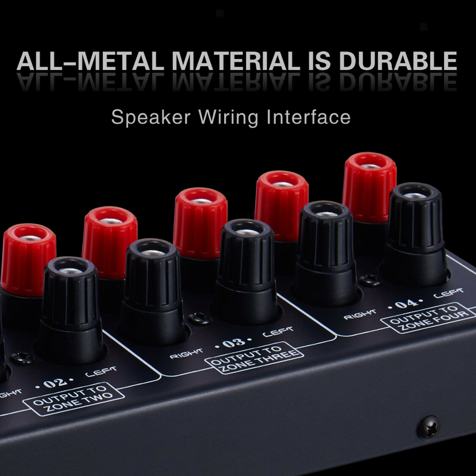 Home 1 In 4 Out Amplifier Distributor Sound Source Signal Distribution Panel