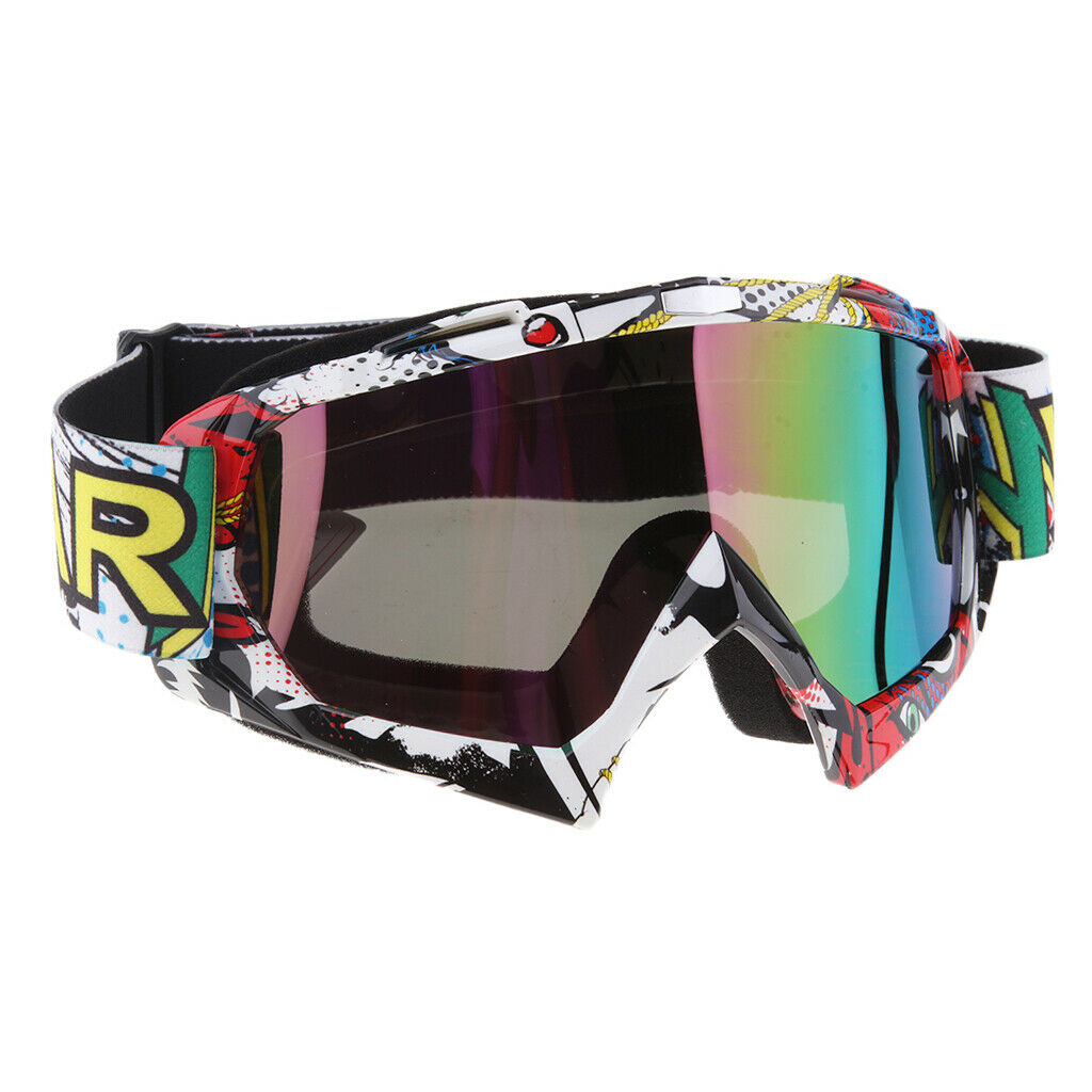 Fashionable Snowmobile Snowboard Goggles Racing Motocross Eyewear Colorful