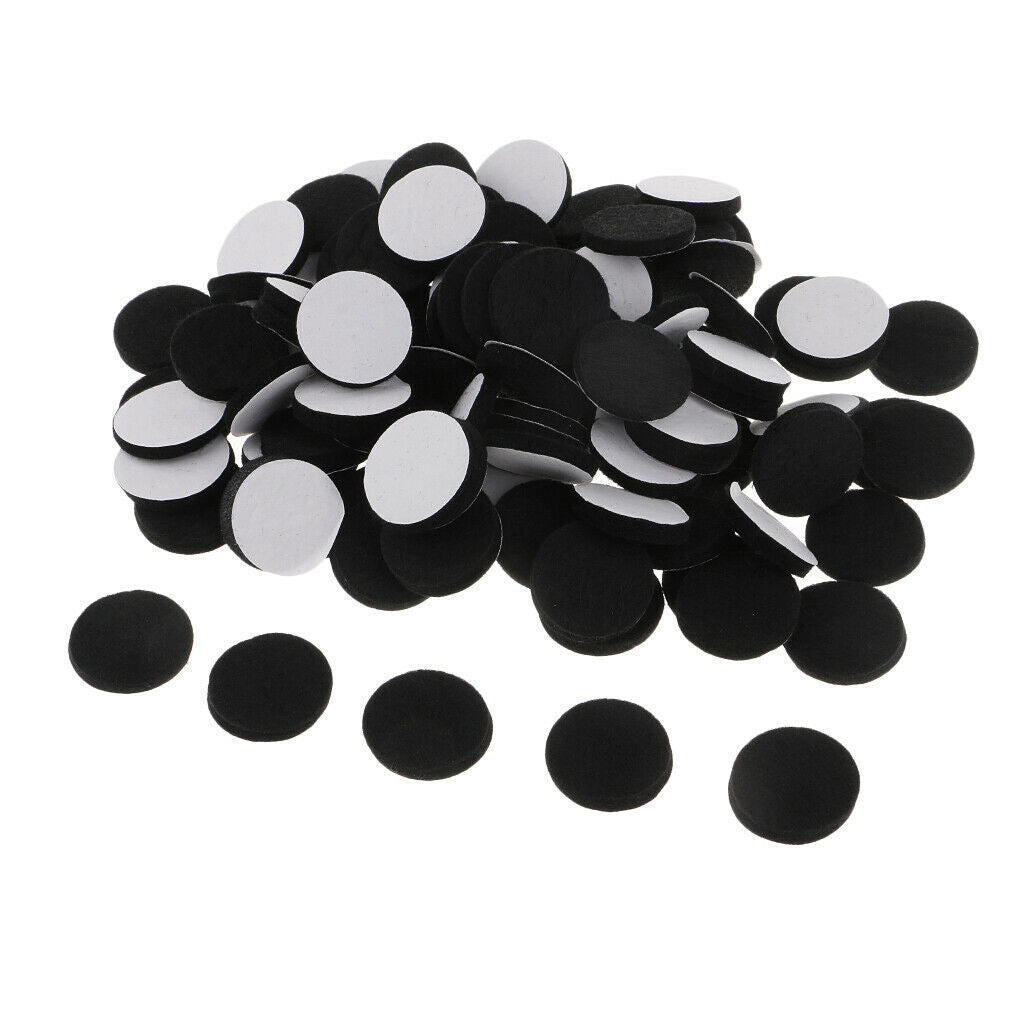 100x Self Adhesive 30mm Felt Pads Furniture Table Feet Wood Floor Protectors