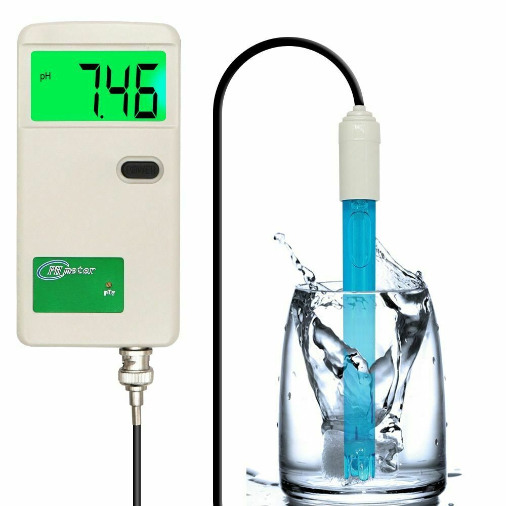 Ph Meter Digital Water Purity Tester Biochemistry Laboratory Lcd Backlight