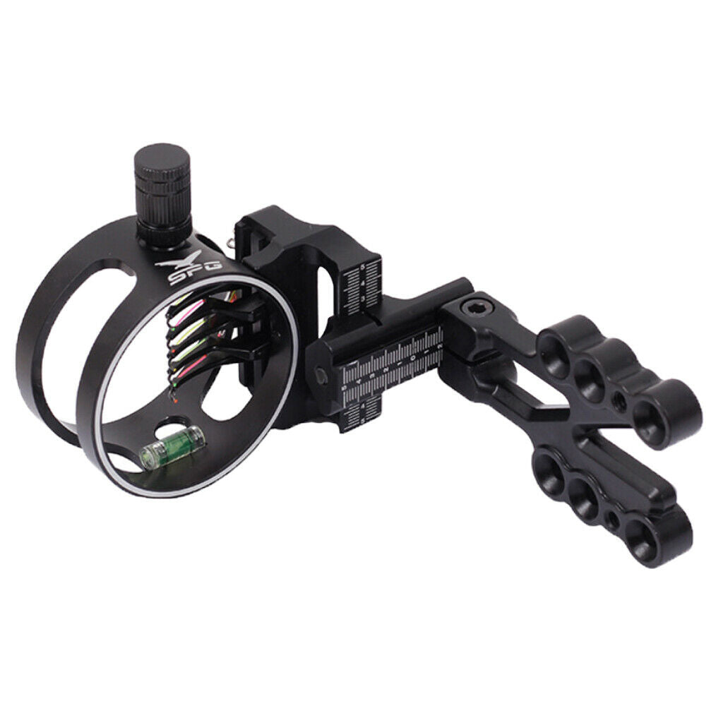 5 Pins 0.019'' Bowsight Aluminum Alloy Adjustable Fit Right/Left Hand Hunting