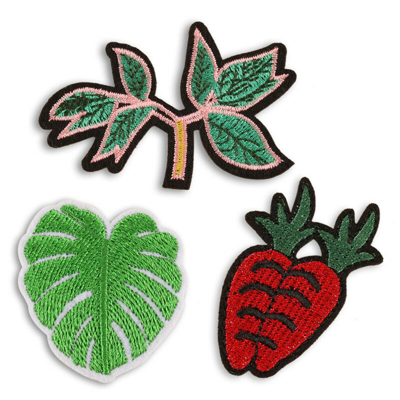 14PCS/Set Embroidered Fruit Iron On Sew On Patches Badge Fabric Applique .l8