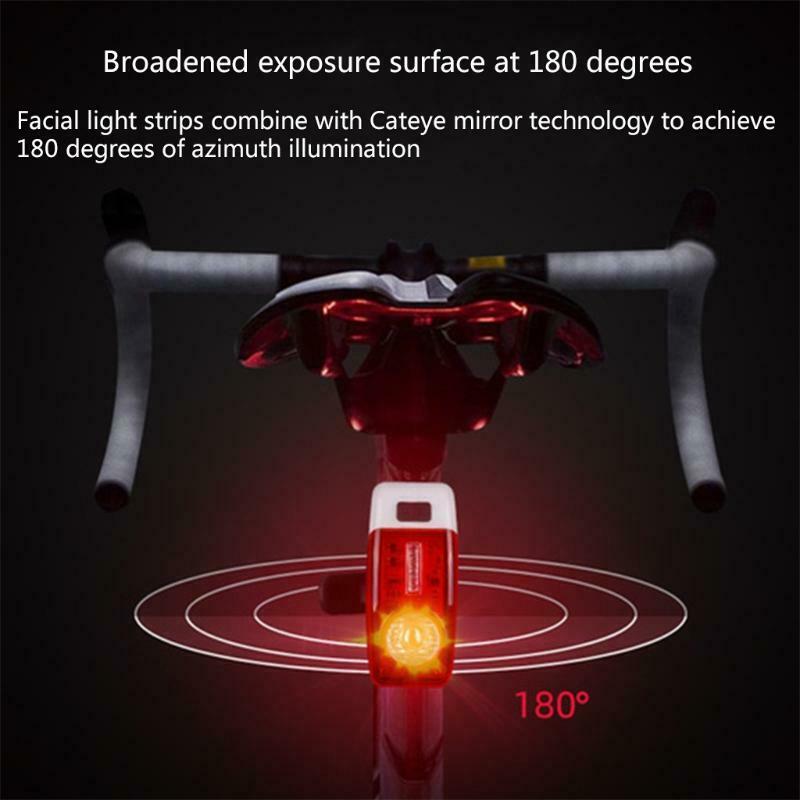 Bike Tail Light Safty Signals Waterproof Bicycle Light Easy to Install for Cycle