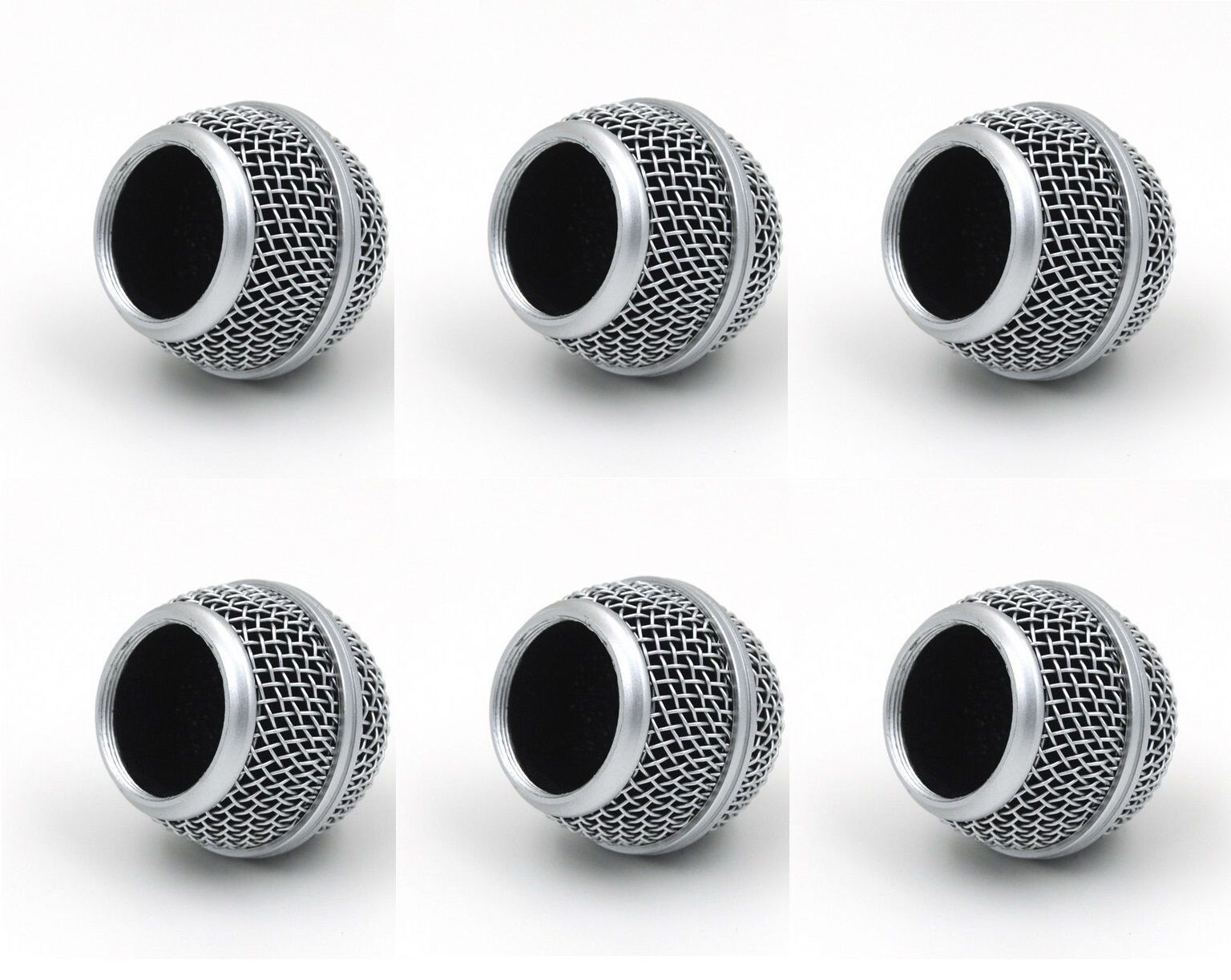 6 PCS Replacement Ball Head Microphone Grille for