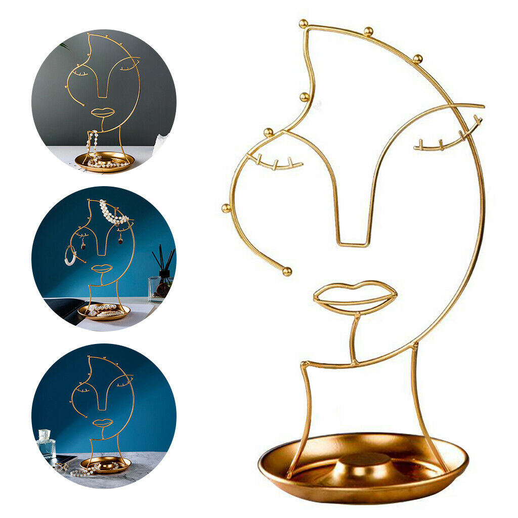 Light Luxury Jewelry Rack Metal Artistic Necklace Crafts Display Storage Decor
