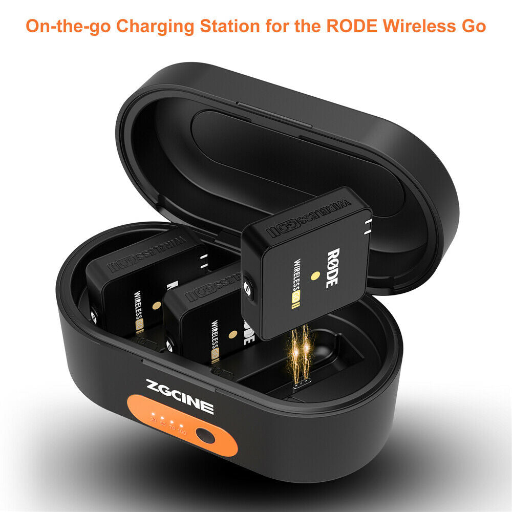 For ZG-R30 Wireless Charging Case for Rode Wireless Go ii Rode Wireless GO
