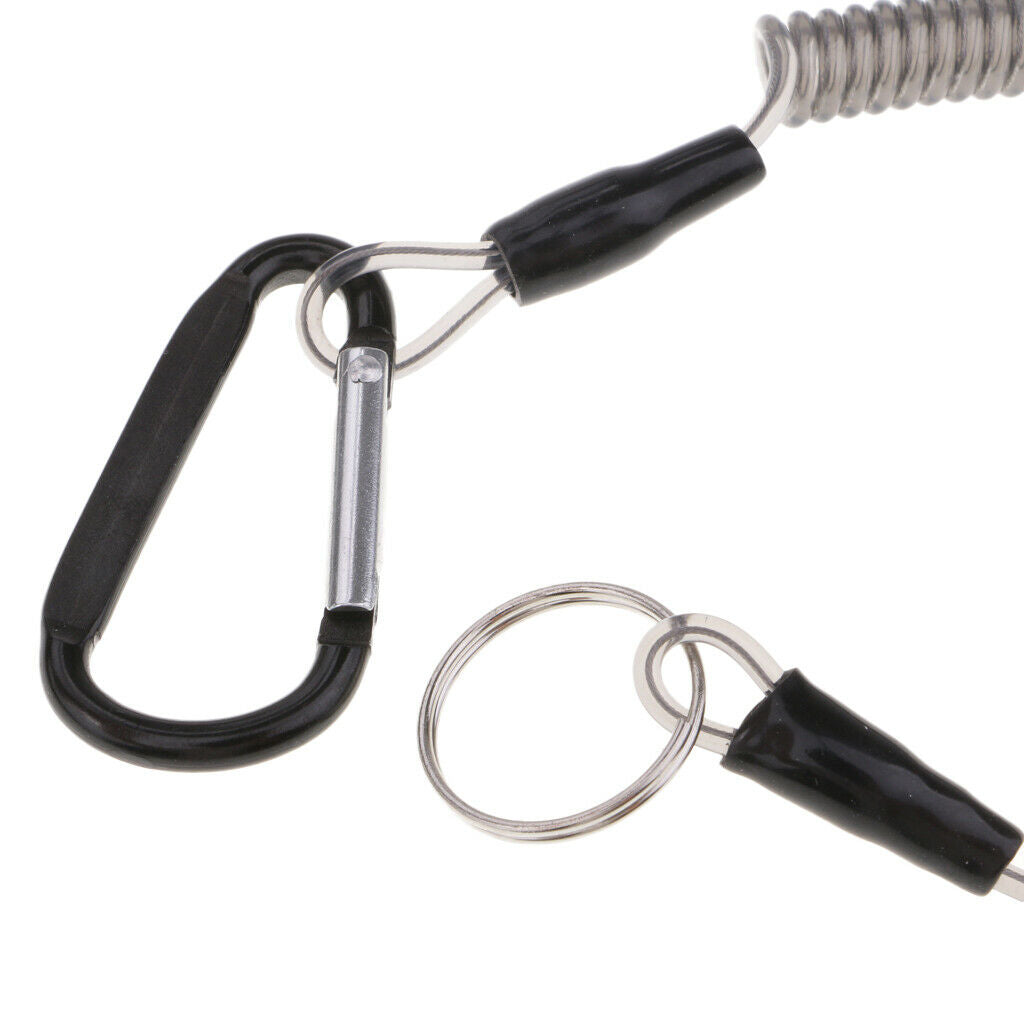 Fishing Coiled Lanyard Boating Fishing Rope Secure Pliers Lip Grips Tackle