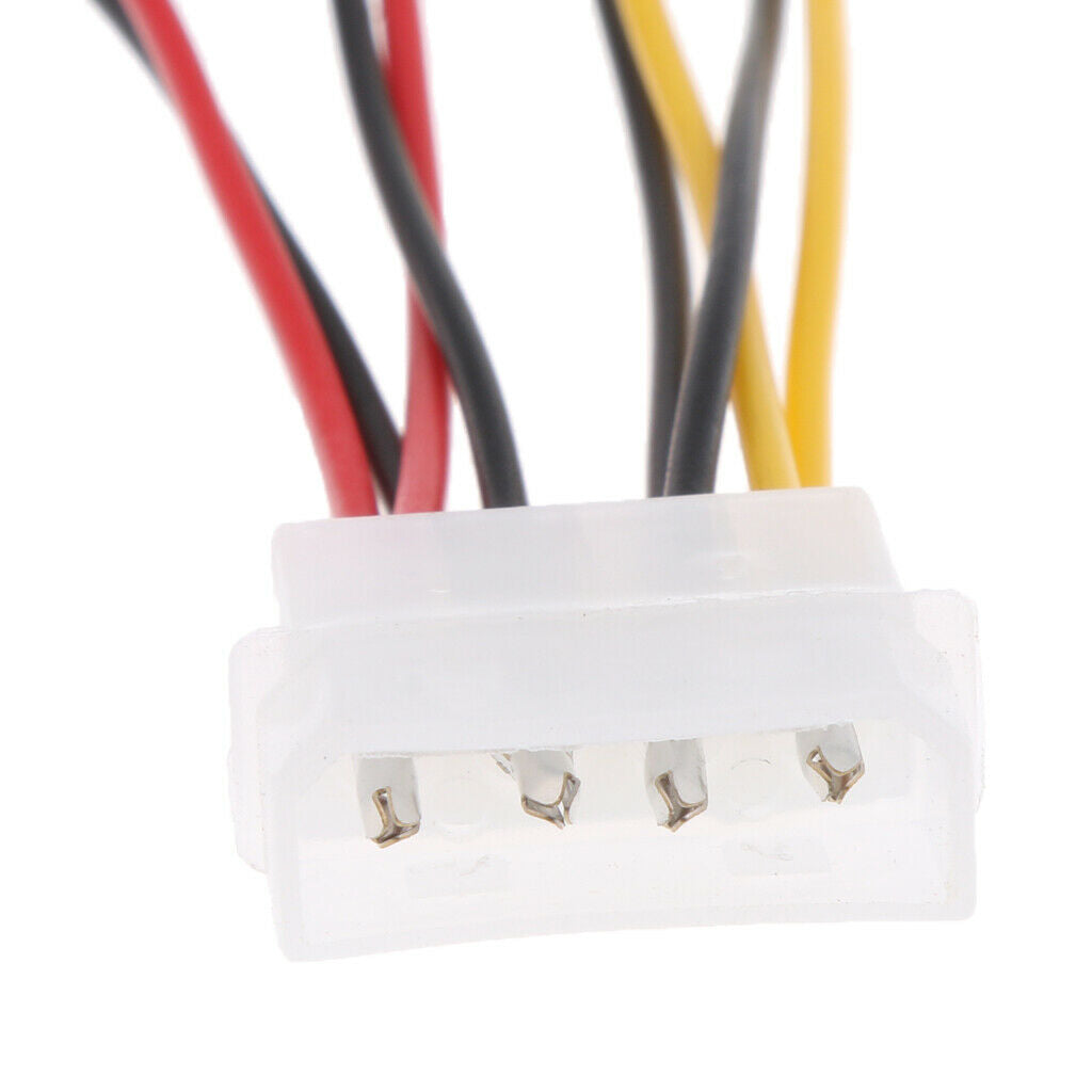 4pieces 4-Pin  to 4x 3-Pin 5V & 12V Fan Power Connectors Adapter Cable