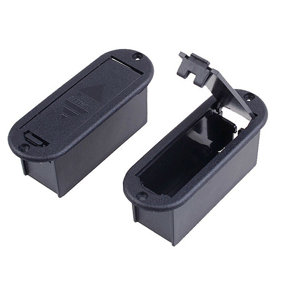 3 x 9v Battery Case Cover Compartment Box Holder for Guitar Bass Pickup Part