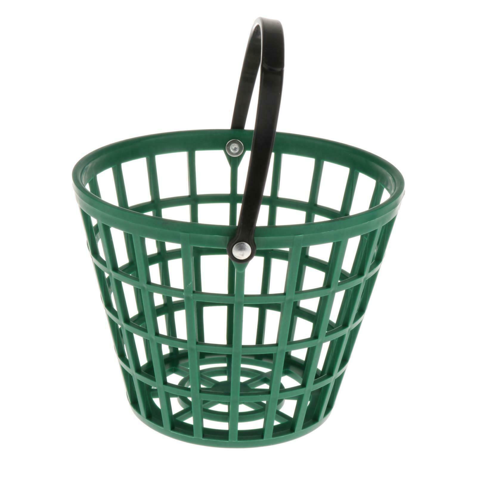 2X Solid Golf Ball Basket Golf Range Bucket Storage Organizer Holds 50 Balls