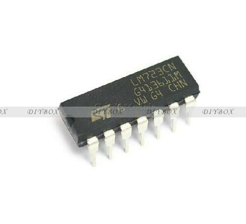 5PCS 2-37V LM723CN LM723 Adjustable Voltage Regulator150m