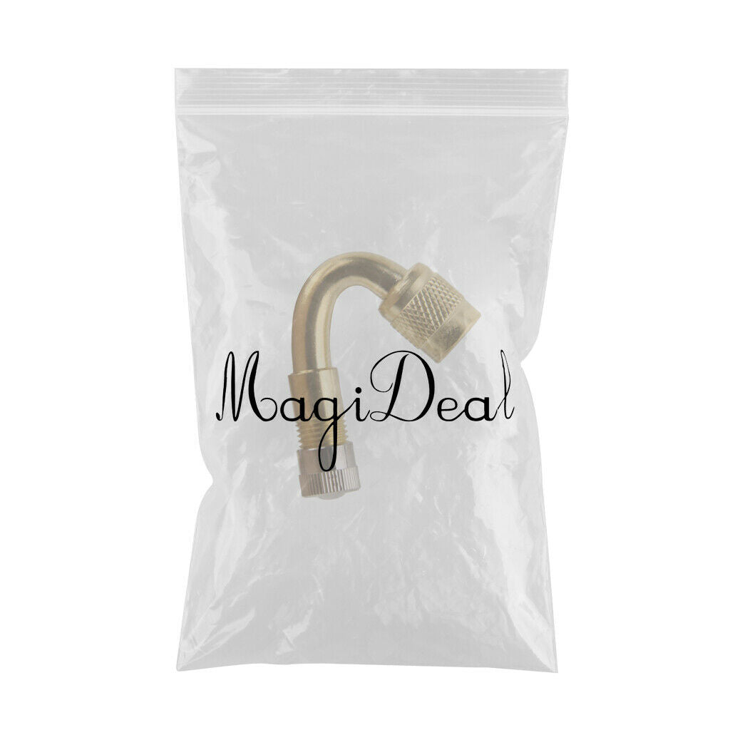 Metal Screw In Car Tire Air Valve Caps + 2pcs Stem Extender Adapter
