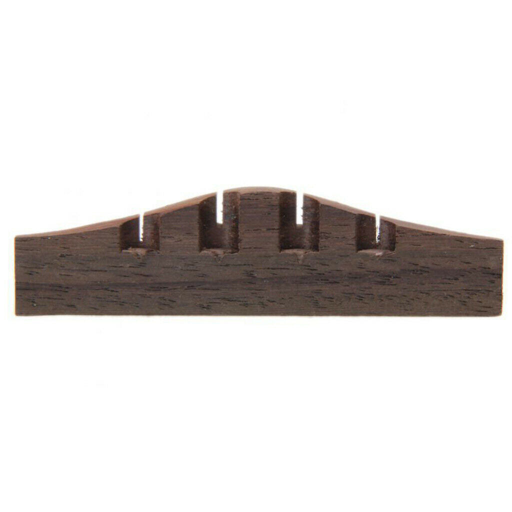 Rosewood Bridge +Piezo Pickup+Saddle Nut Slotted for Ukulele Guitar Parts