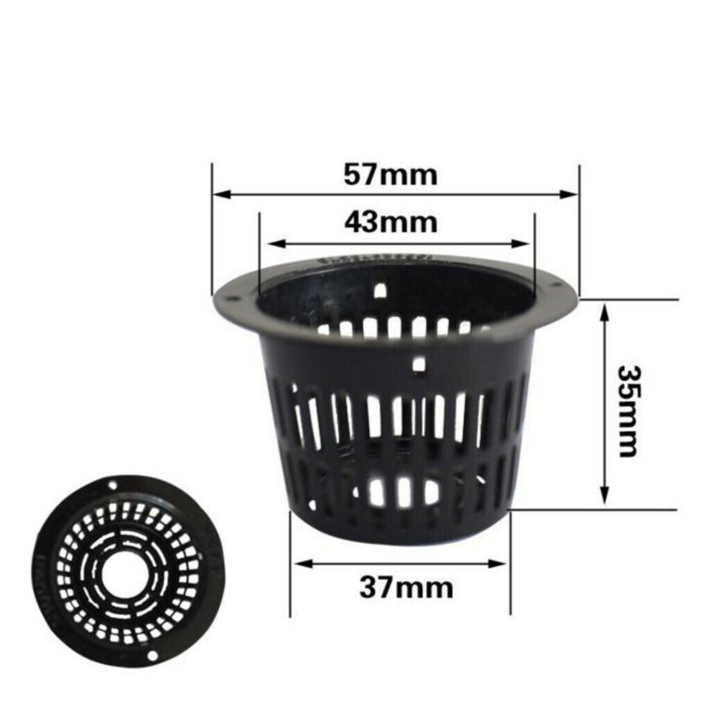 20pc Black Aquatic Planter Basket Water Plant Pot For Pond and Water Garden