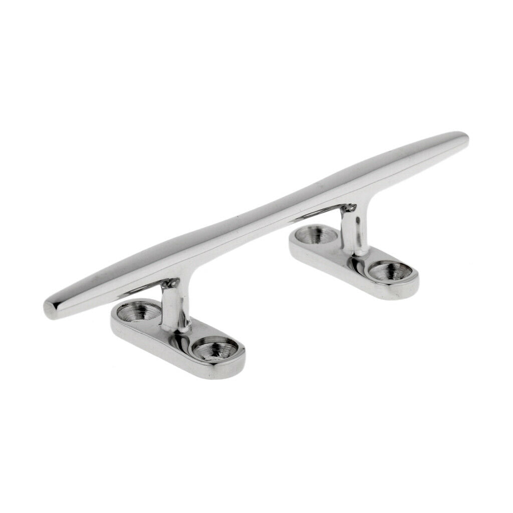 316 Stainless Steel Marine Boat Yacht Deck Dock Sleek Line Rope Cleat 6"+ 8