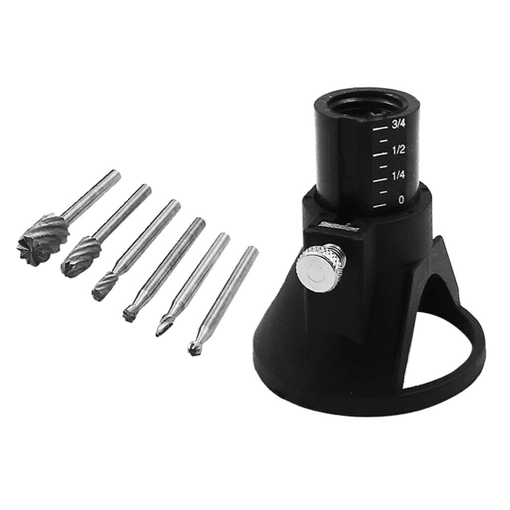 Woodworking Rotary Multi Tool Cutting Guide Attachment Router Drill Bit High
