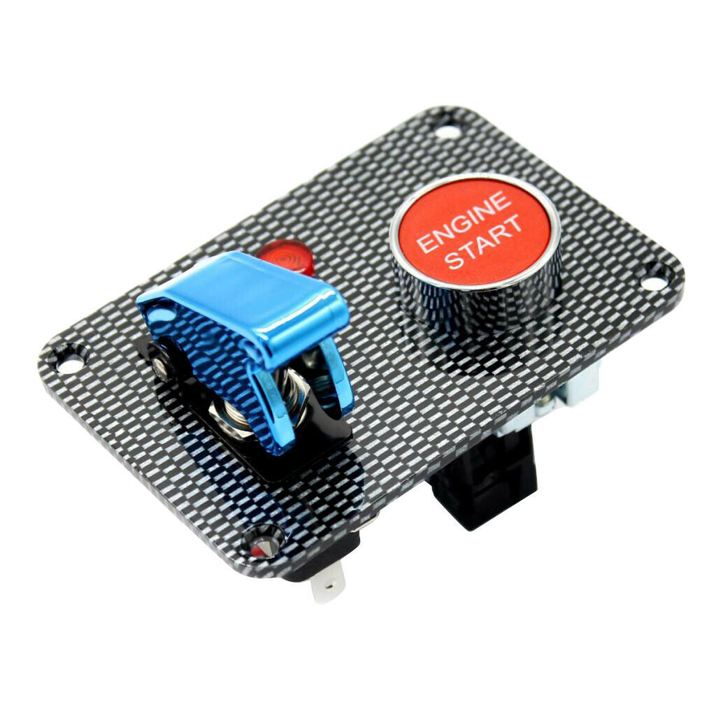 Red 2 buttons 12A auto start switch ignition switch panel engine start button