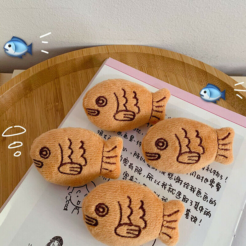 Cartoon cute snapper brooch plush small fish brooch backpack sweater cors.l8