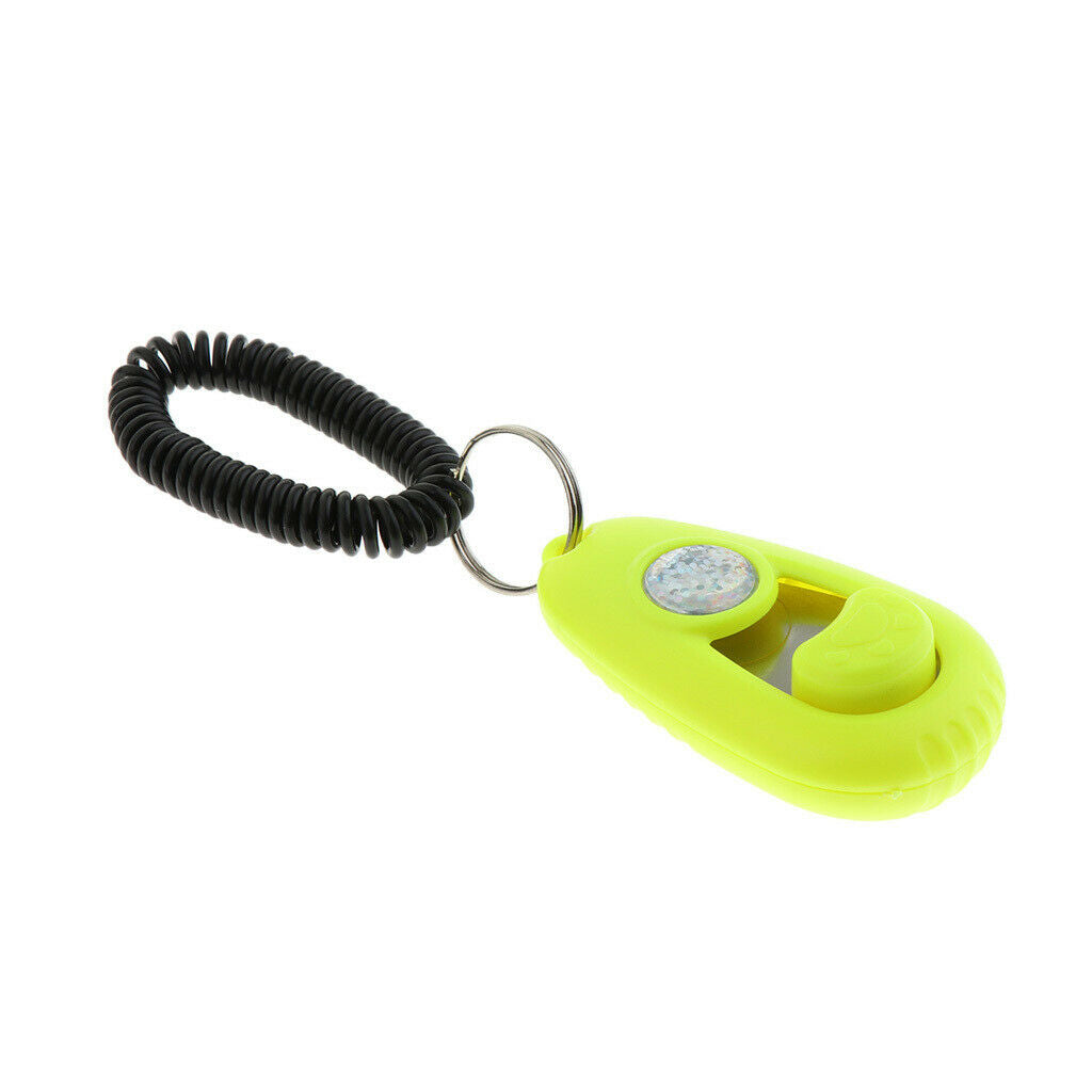 Pet Tainer Whistle Easy Puppy Training Obedience Agility Keyring Yellow