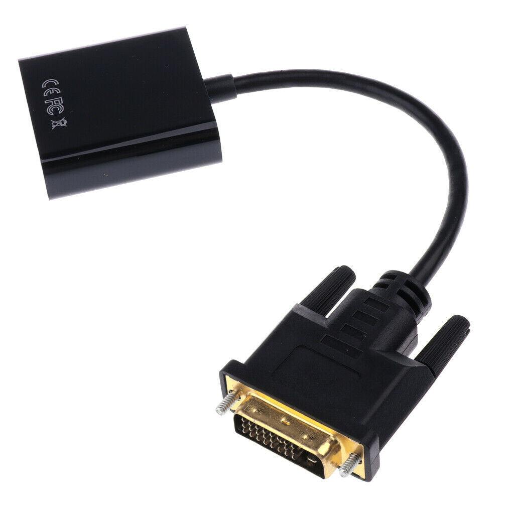 DVI To VGA Adapter Cable High-resolution DVI D 24 + 1  To VGA Socket