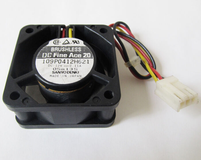 1pc SANYO 40mm 4020 DC Fine Ace Fan 40x40x20mm 12V 0.11A 3pin