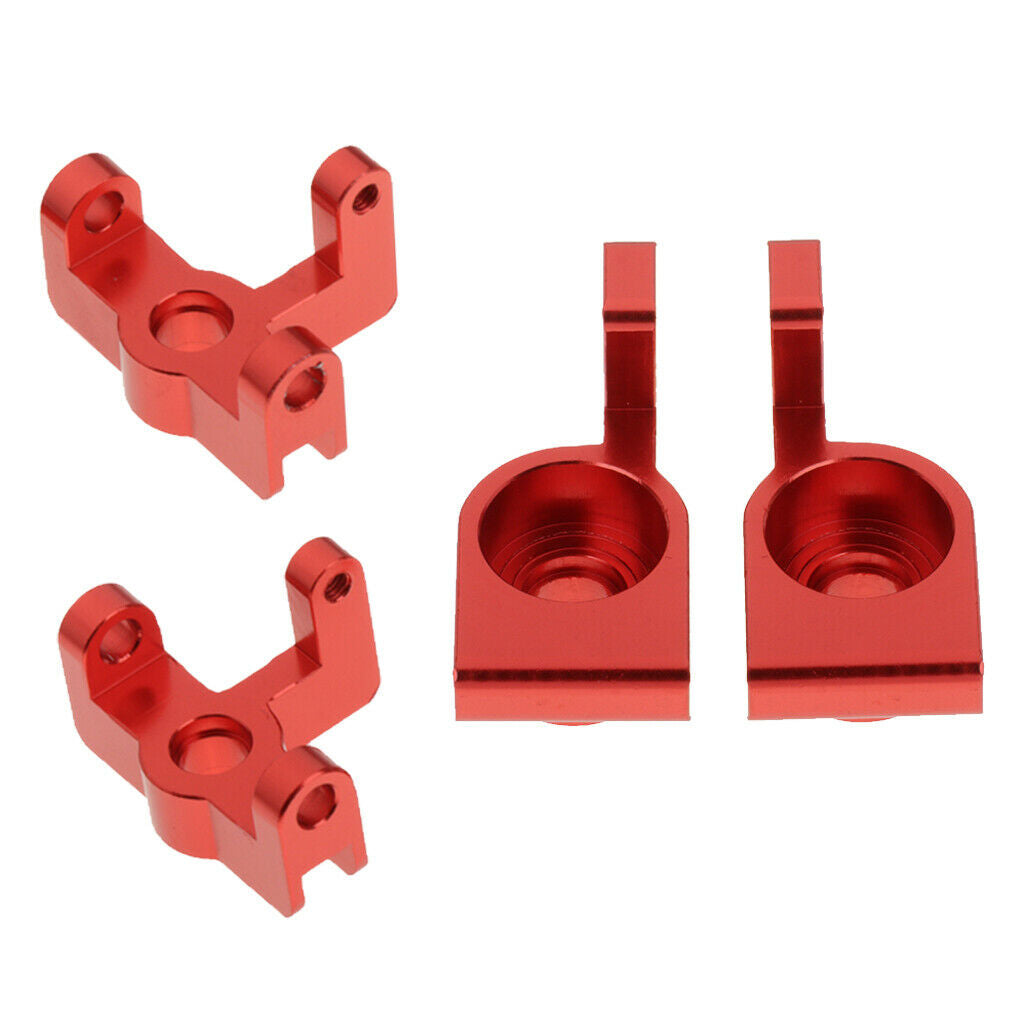 4 Pieces 1:14 Scale RC Front and Rear Hub Carrier for WLtoys 144001 Accs