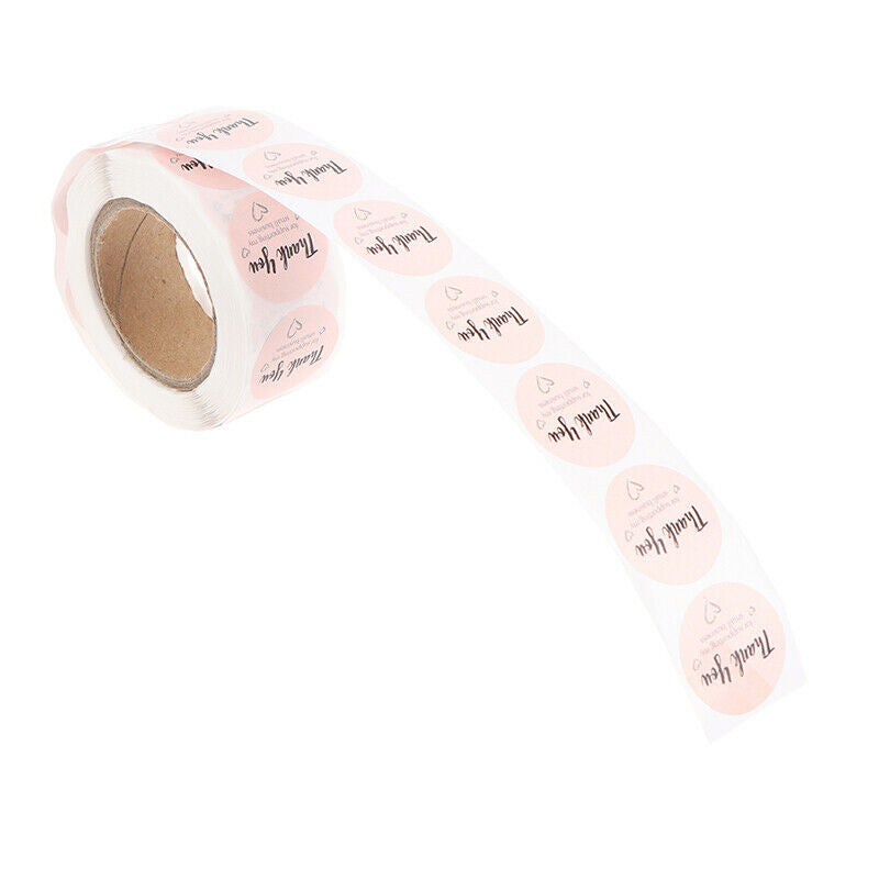 Round Thank You For Supporting My Small Business Hand Made Labels Stickers G SJ