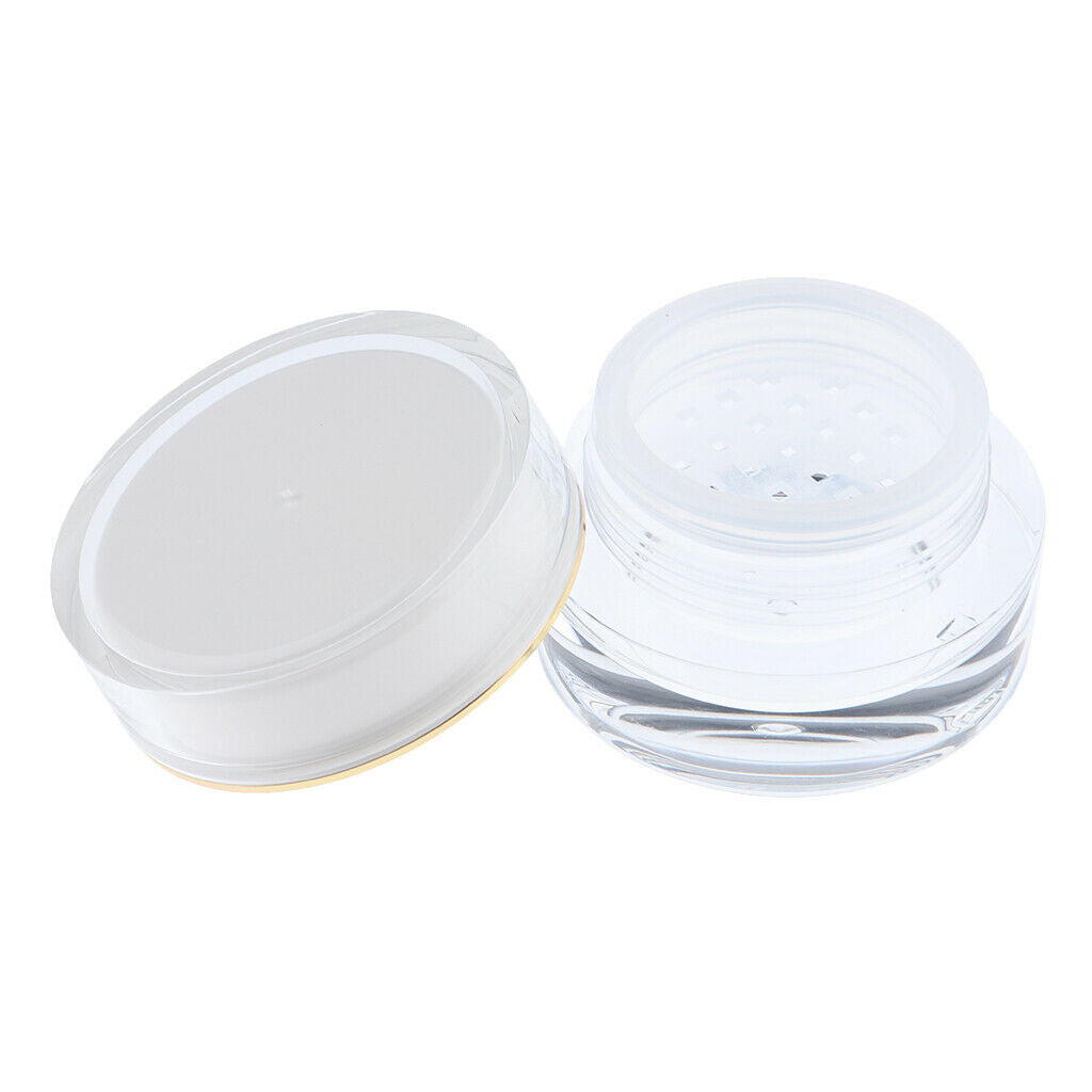 Travel Empty Makeup Loose Powder Container Pot Case with Sifter Case 15g