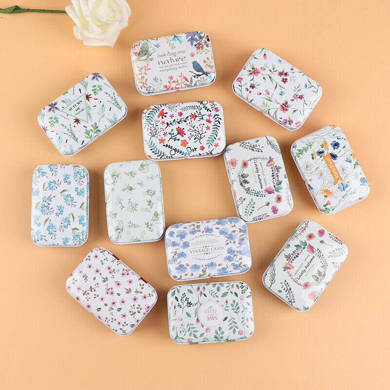 Floral Tea Candy Portable Travel Mini Sealed Candies Pills Box Storage Or.l8