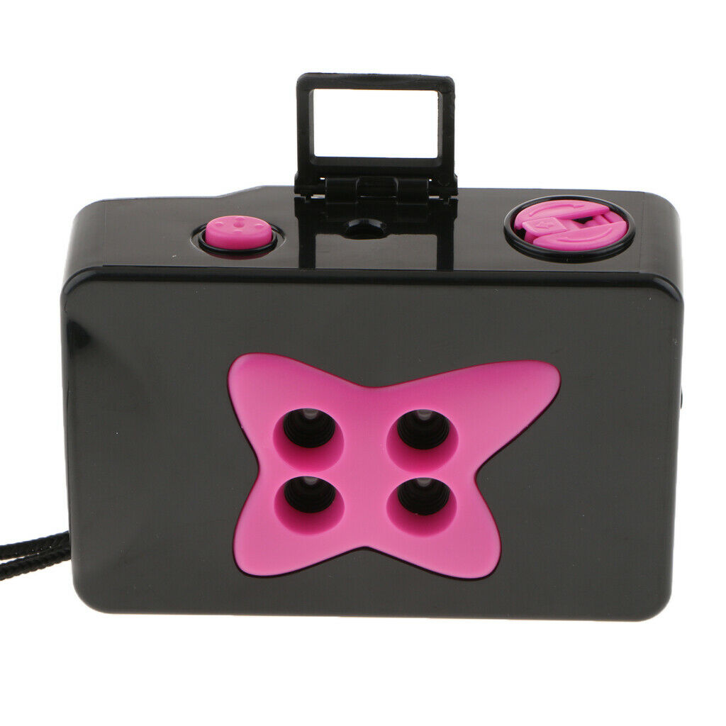 Mini Cute Lomo 4 Lens Film Cameras for Casual Snapshot Photography, Black