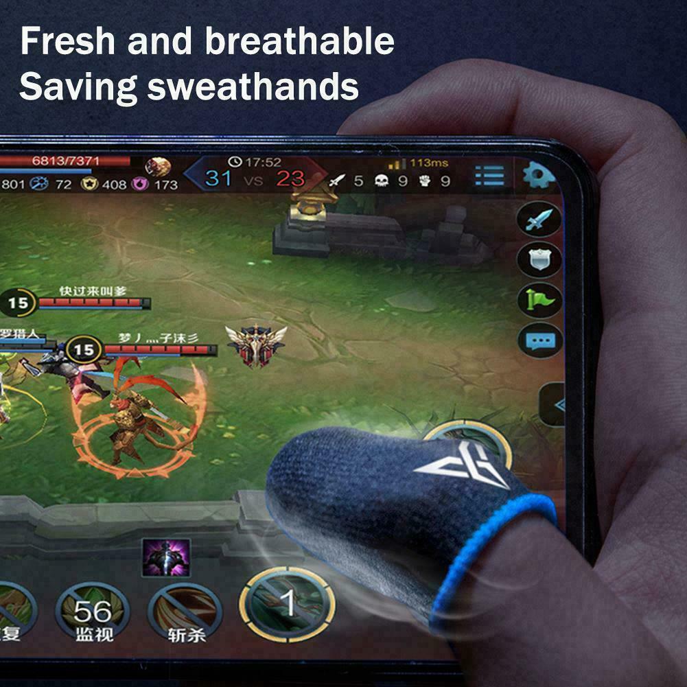 For PUBG Phone Game Sweat-proof Fingers Gloves Screen Thumbs Sleeve Cover V3C5