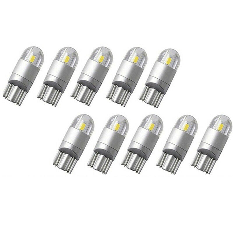 10x Ice Blue T10 168 194 3030 2-SMD LED Bulb For Car License Plate Number.l8