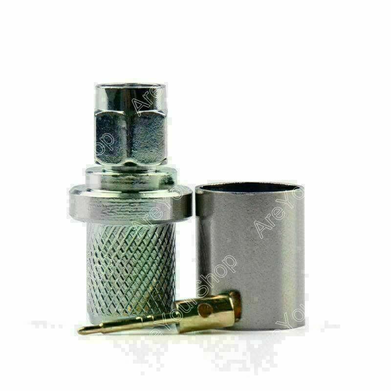 10Pc Connector SMA Male Plug Crimp RG8 RG213 LMR400 RG214 9913 Cable Straight CN