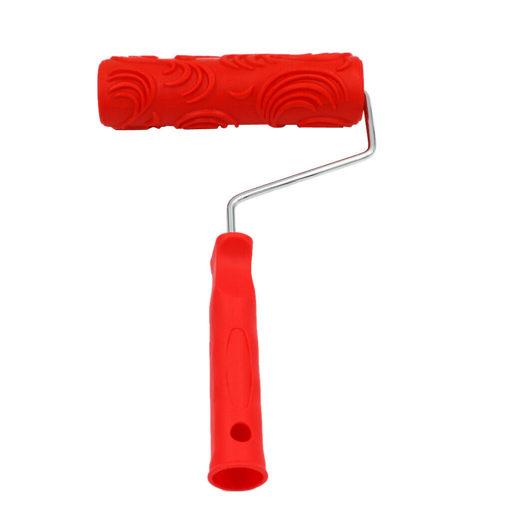 2pcs 7inch Patterned Paint Roller Embossing Decorative Roller for Room Cafe