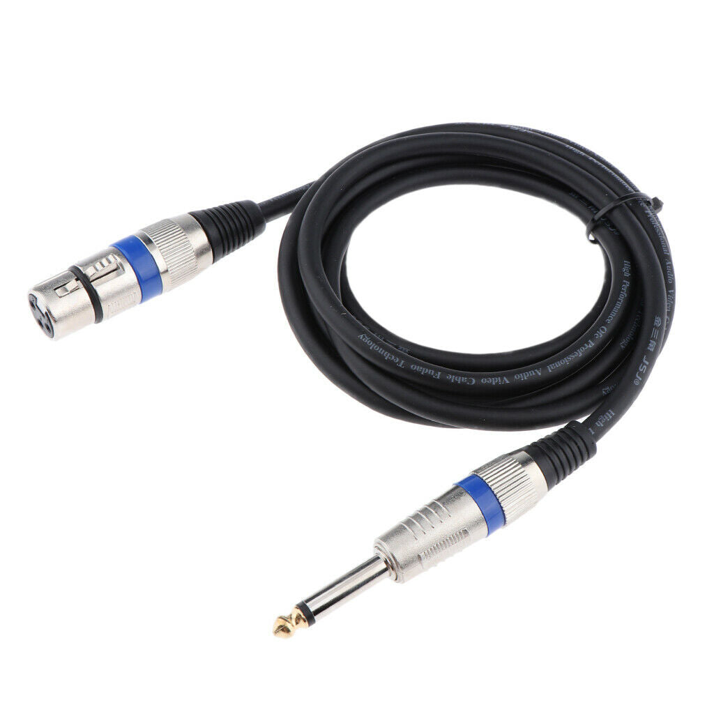 6.35mm Male to XLR Female Audio Cable Replacement for Speaker PC 200cm