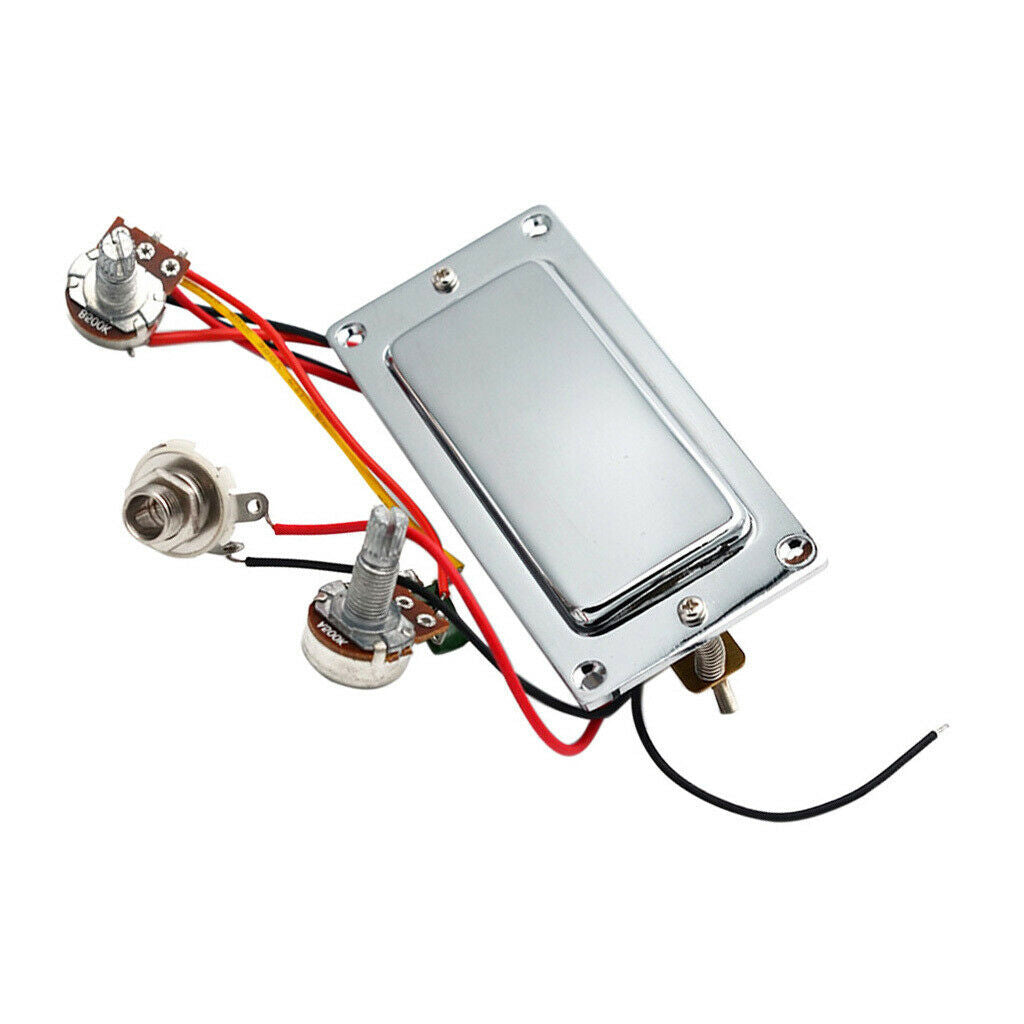 Replacement Electric Guitar Double Coil Pickup Harness with Volume Tone Pots