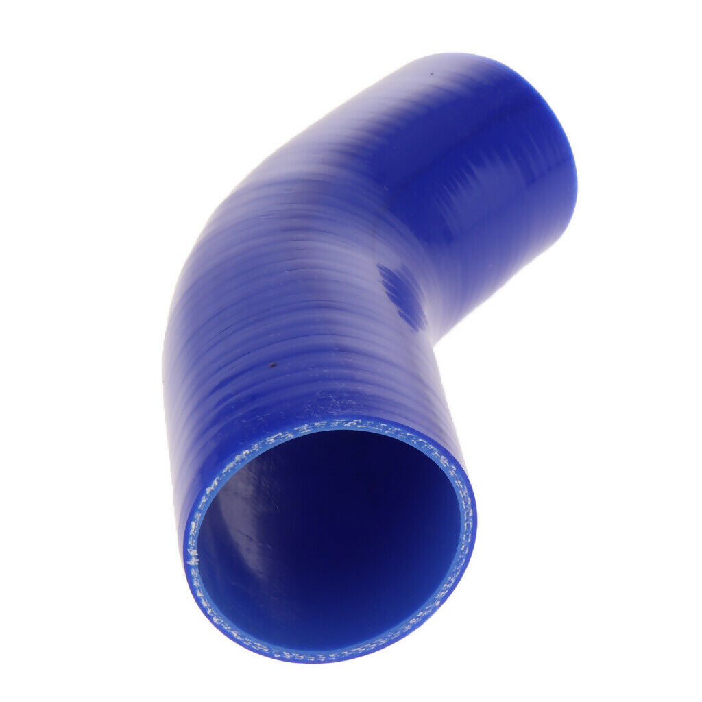 76mm 45 Degree 4 ply Silicone Elbows Turbo Hose Racing Coupler Pipe Blue