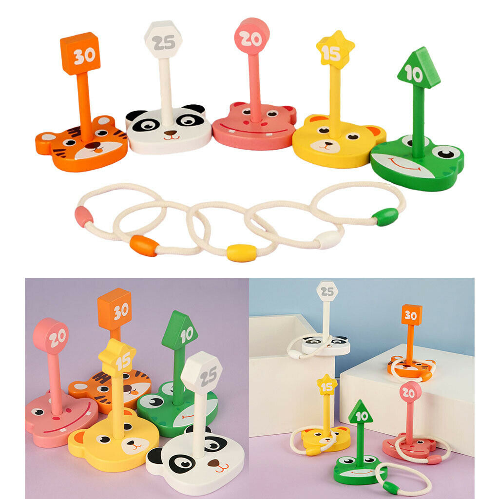 5 Pegs & 5 Rings Playset for Kids for Developing KIds Ability