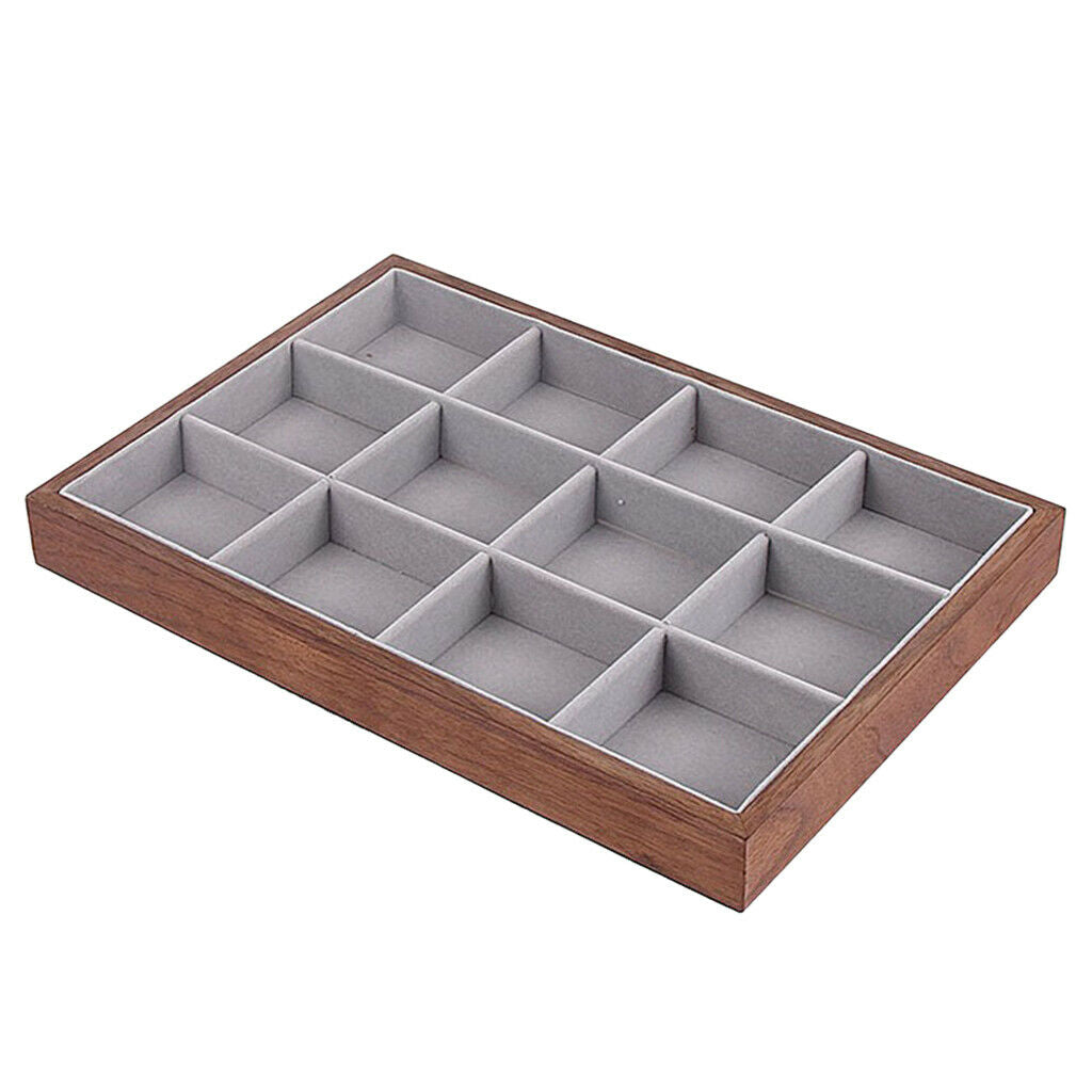 2x 9/12Slots Multi-Purpose Jewelry Box Bangles Rings Storage Showcase Case