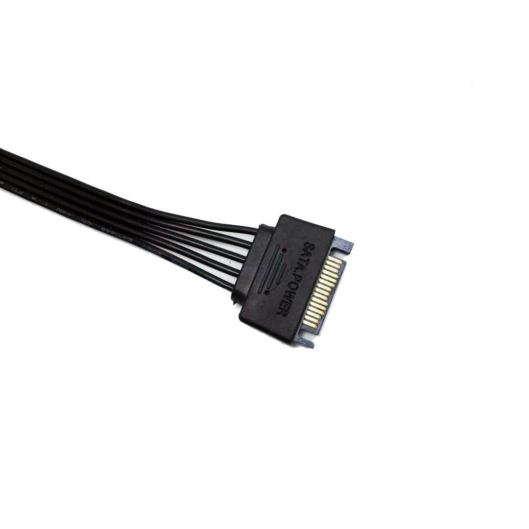 SATA Power 15 Pin 1 Male To 5 Female Splitter Hard Drive Adapter Cable HDD SSD