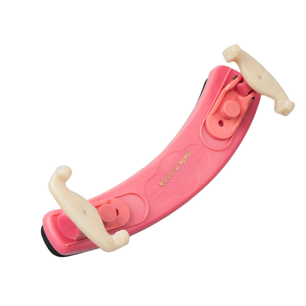 2 Pieces 1:2 1:4 Violin Shoulder Pads Plastic Pads Holder Pink for Violin