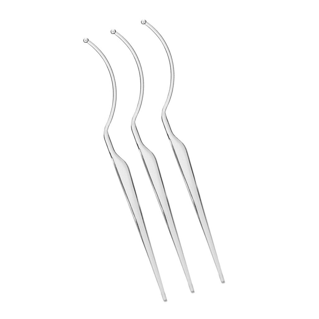 3x Eyelash Fitter Display Wand Stick Eyelash Extensions Grafting Tools Clear