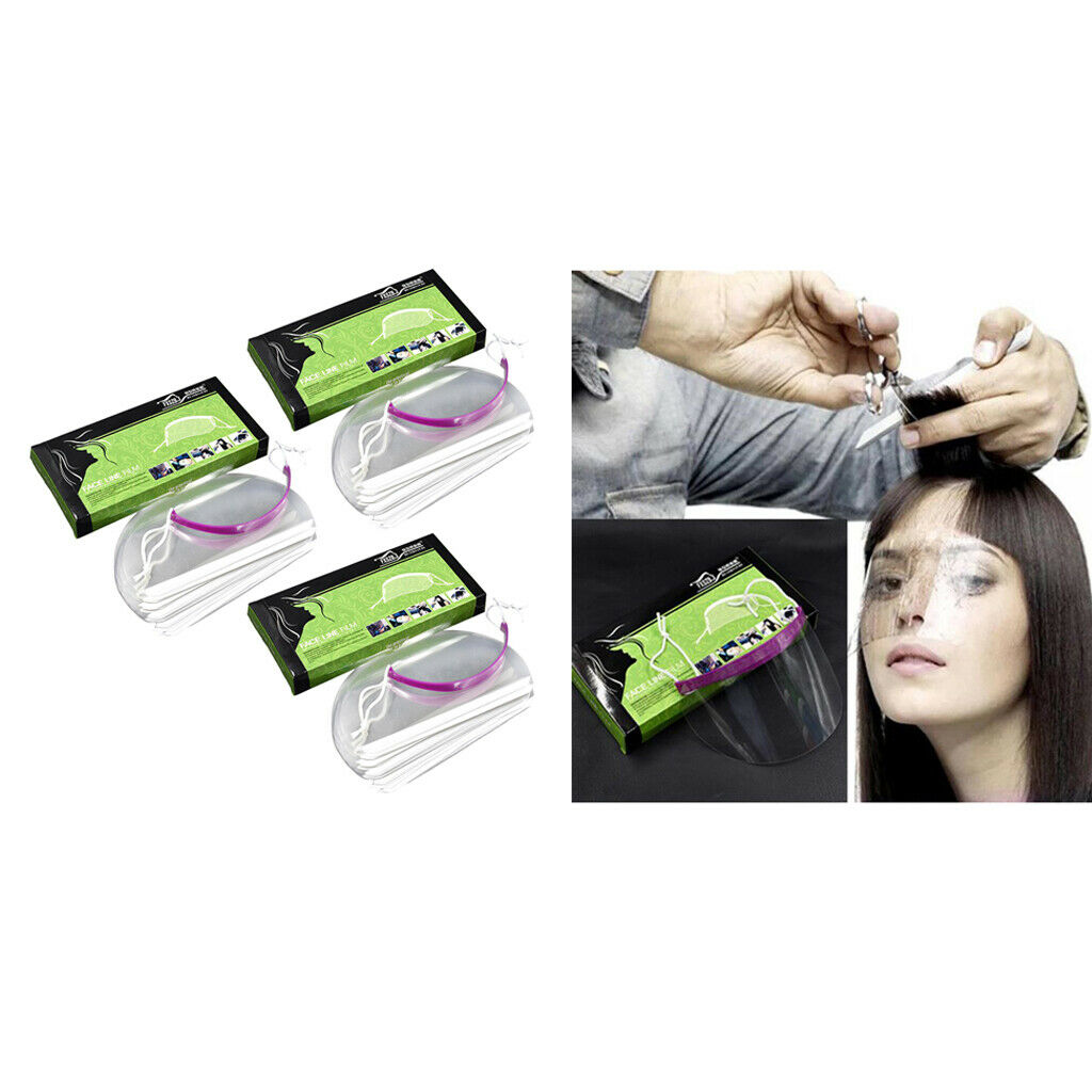 150x Salon Hairspray Face Shield Cover Hair Cutting Face Eye Protect Tool
