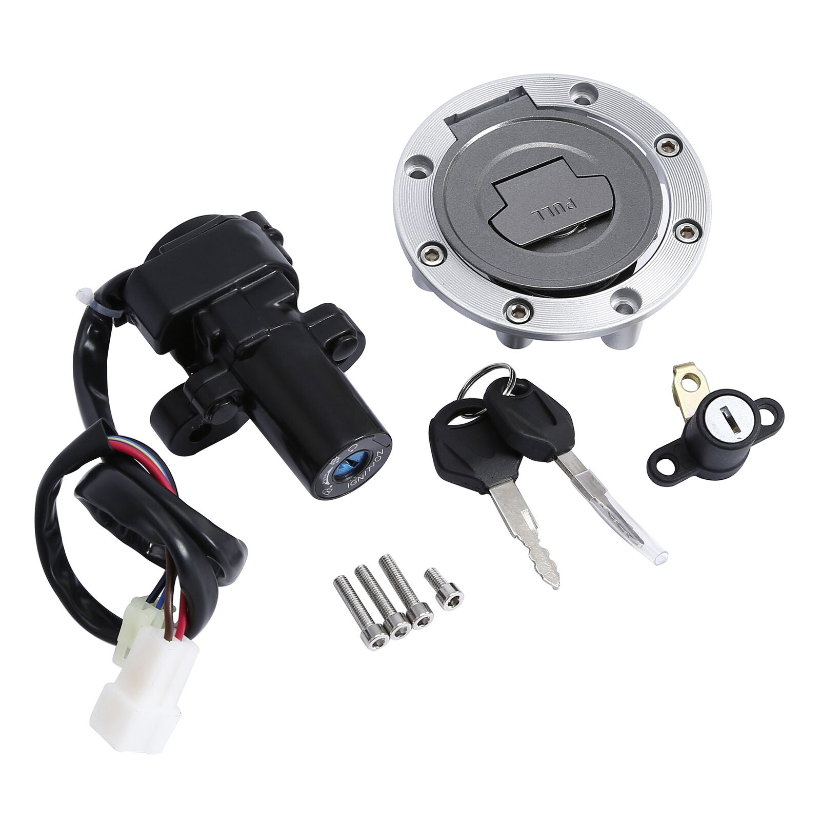 Fuel Gas Cap Ignition Switch Lock Key Fit For Yamaha YZF R6 R1 MT03 MT09 FZ6R