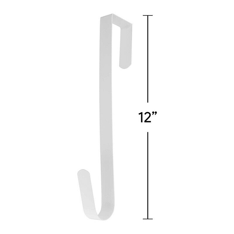 Over Door Wreath Hook - Thin Metal Over Door Wreath Holder Seasonal Hanger forX9