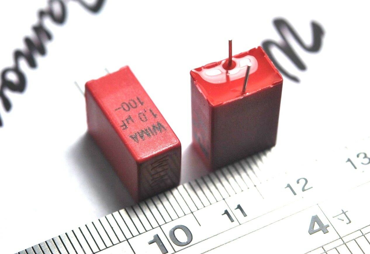 2pcs - WIMA MKP2 1uF (1uF) 100V 5% 5mm Capacitor MKP2D041001N00JSSD